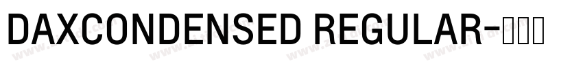 DAXCONDENSED REGULAR字体转换